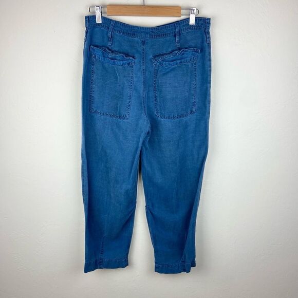 Anthropologie Audra Utility Crop Pant - Blue - Picture 6 of 8